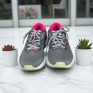 ASICS GT-1000 11 Gray & Pink Running Shoes Sneakers‎ Athletic Walking Size 7.5